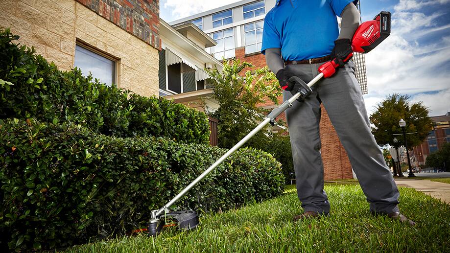 Battery powered yard equipment clearance